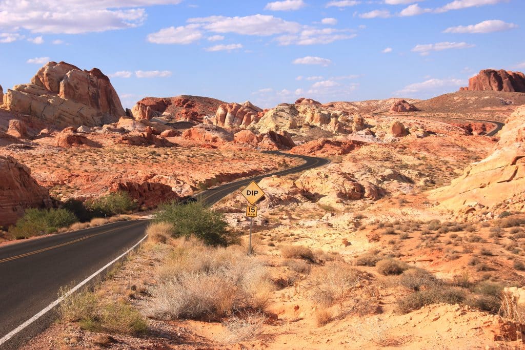 Route Valley of fire - Las Vegas Aventure