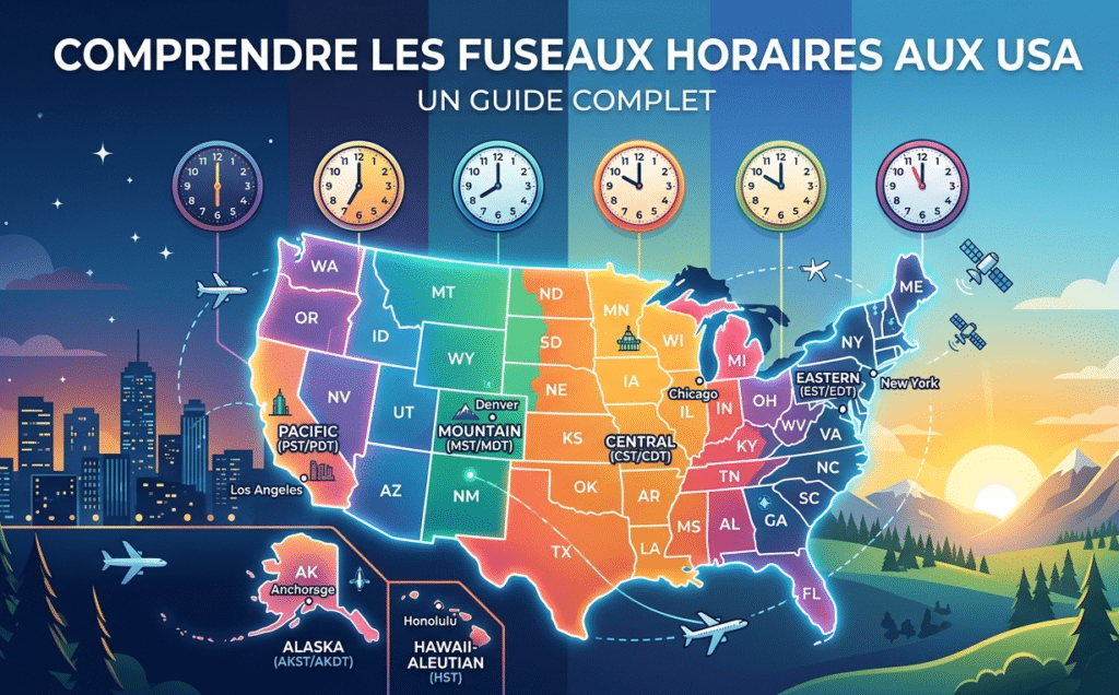 fuseaux horaires usa